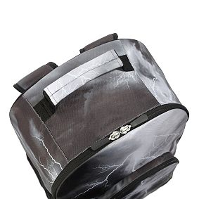 Gear-Up Storm Black &amp; White Backpack &amp; Cold Pack Lunch Box Bundle