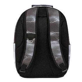 Gear-Up Storm Black &amp; White Backpack &amp; Cold Pack Lunch Box Bundle