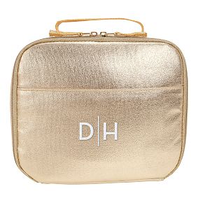 Colby Metallic Gold Cold Pack Lunch Box
