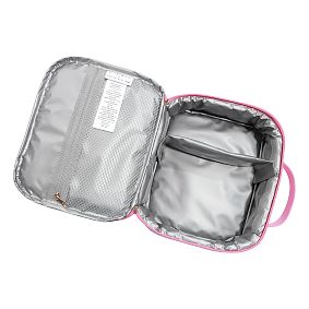 Colby Roller Rabbit Pink Hearts Cold Pack Lunch Box