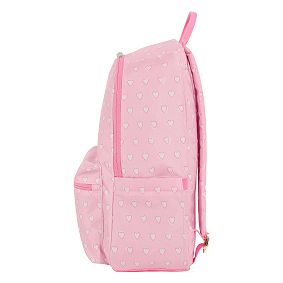 Colby Roller Rabbit Pink Hearts Backpack &amp; Cold Pack Lunch Box Bundle