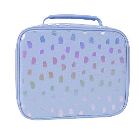 Gear-Up Iridescent Blue Brushstroke Cold Pack Lunch Box