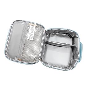 Gear-Up Quilted Cabana Stripe Blue Cold Pack Lunch Box