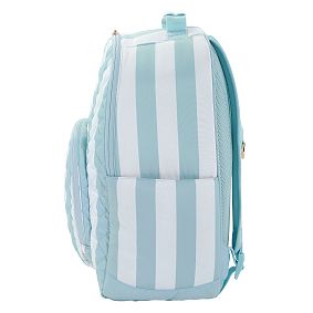 Gear-Up Quilted Cabana Stripe Backpack &amp; Cold Pack Lunch Box Bundle