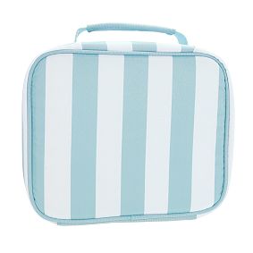 Gear-Up Quilted Cabana Stripe Blue Cold Pack Lunch Box