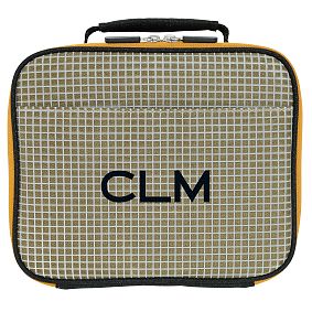 Gear-Up Reflective Grid Green Cold Pack Lunch Box