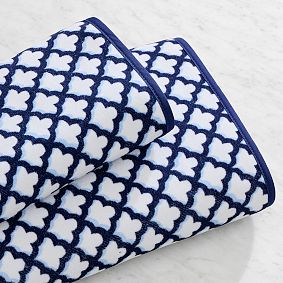 Roller Rabbit Jena Trellis Bath Towels &amp; Shower Caddy Set