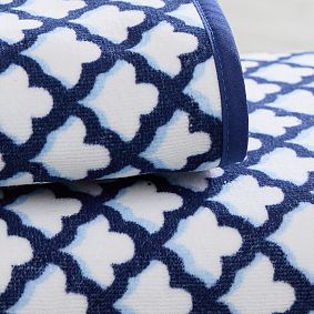 Roller Rabbit Jena Trellis Bath Towels &amp; Shower Caddy Set