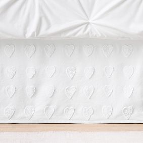 Roller Rabbit Tufted Heart Bedskirt