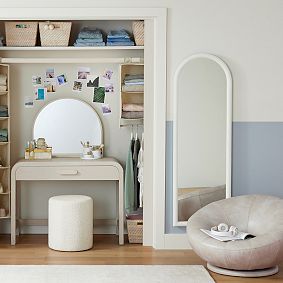 Faux Leather Bone Groovy Swivel Chair