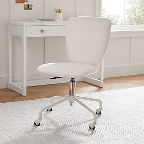 Performance Heathered Basketweave Carey Swivel Desk Chair