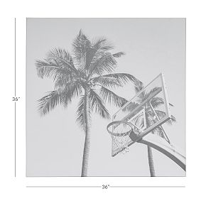 Basketball Hoop Canvas Wall Art