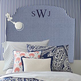 No Nails Scallop Faux Headboard