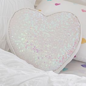 Sequin Heart Pillow