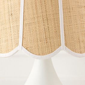 Frankie Woven Grass Cloth Table Lamp (19.75")