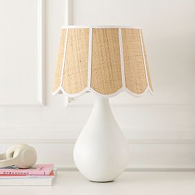 Frankie Woven Grass Cloth Table Lamp (19.75")