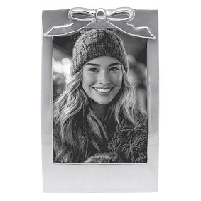 Silver Bow Picture Frame