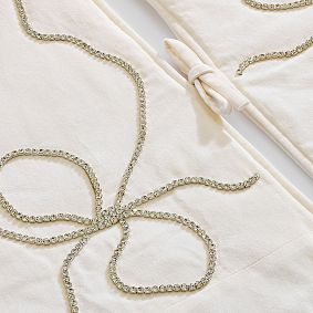 LoveShackFancy Rhinestone Bow Tree Skirt