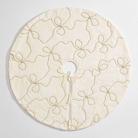 LoveShackFancy Rhinestone Bow Tree Skirt