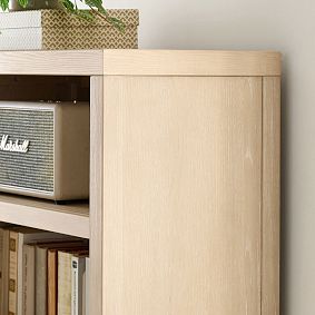 Campbell Single Pedestal Storage Desk &amp; Bookcase Set (98")