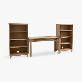 Hampton Writing Desk &amp; Bookcase Set (117")