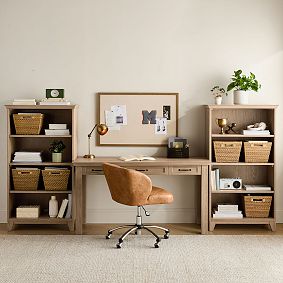 Hampton Writing Desk &amp; Bookcase Set (117")