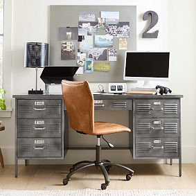 Locker Double Pedestal Smart Storage Desk (64")