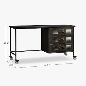 Locker Single Pedestal Storage Desk - Thumbnail 5