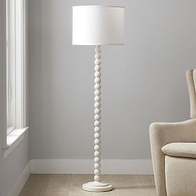 Naturalist Wood Ball Floor Lamp (60")