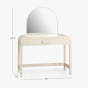 Clio Rounded Vanity Desk (40")