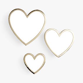 Heart-Shaped Mirror Hooks