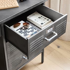 PB Teen Locker Double Pedestal Storage Desk - Thumbnail 3