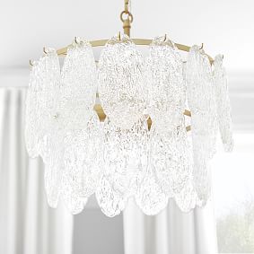 Monique Lhuillier Pressed Glass Chandelier (14")