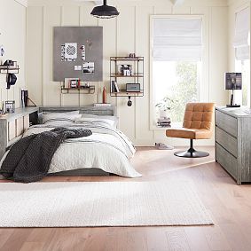 Costa Platform Lounge Corner Bed &amp; 6-Drawer Dresser Set