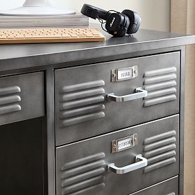 PB Teen Locker Double Pedestal Storage Desk - Thumbnail 5