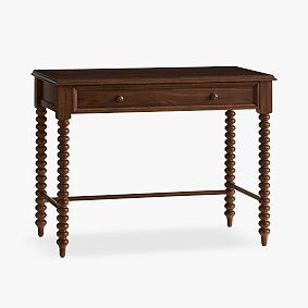 Open Box: Chris Loves Julia Turned Wood Desk (40") - Heritage Walnut