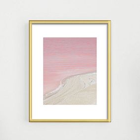 Pink Ocean in Mexico Art