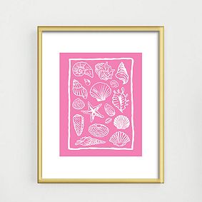 Pink Seashells Art