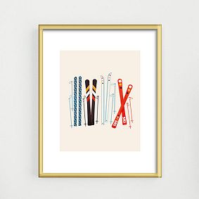 Retro Ski Art