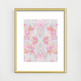 Watercolor Damask Art