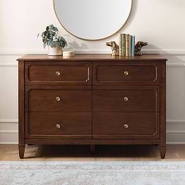 Auburn 6-Drawer Wide Dresser (51w x 21d")
