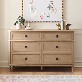 Colette 6-Drawer Wide Dresser (56w x 19.5d")
