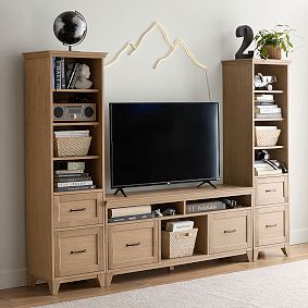 Hampton Media Tower with Drawers (100")
