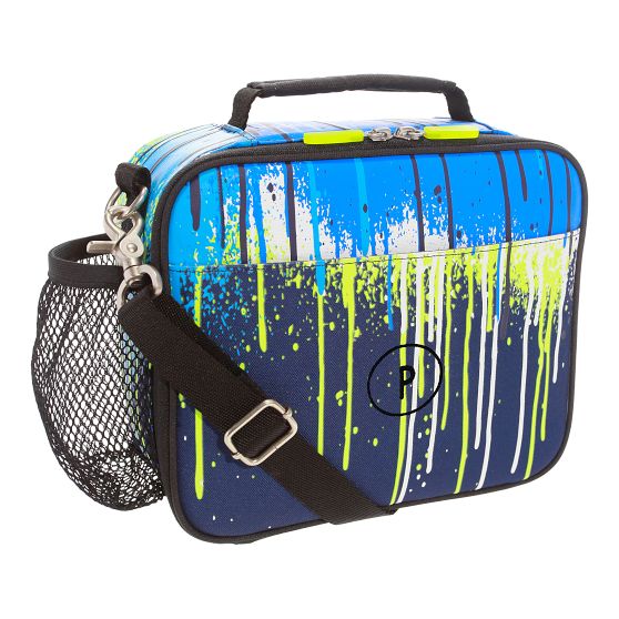 Gear-Up Drip Painting Blue Glow-in-the-Dark Lunch Boxes