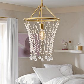 Crystal Basketball Hoop Pendant (15")