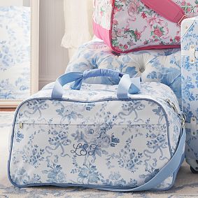LoveShackFancy Jet-Set Garden Party Damask Duffle Bag