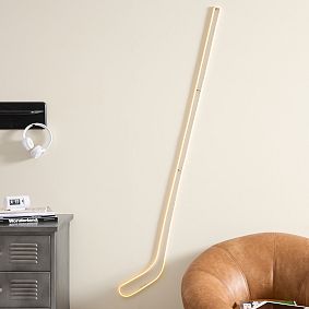 Hockey Stick Neon Wall Light