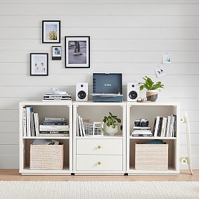 Keaton 5-Cubby Bookcase with Drawers (66")