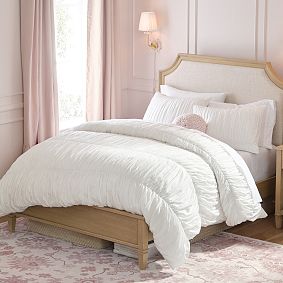 Voile Ruched Duvet Cover