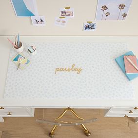 Willow Floral Personalized Hard Acrylic Desk Mat